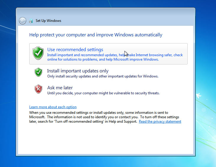 Install Windows 7 updates