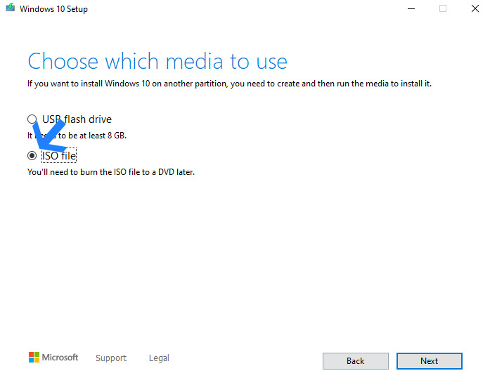 download WIndows 10 ISO file