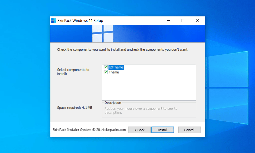 Install Windows 11 Skinpack 2