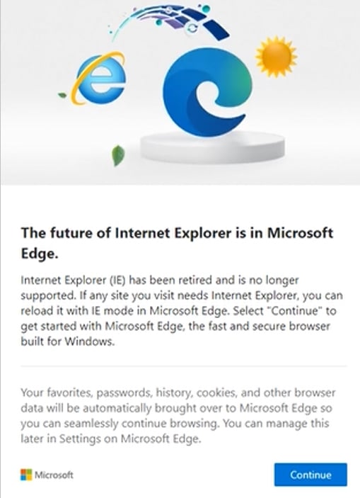 Internet Explorer 11 disable on Windows 10